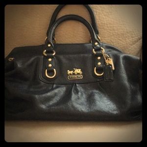 Coach Ashley satchel black leather